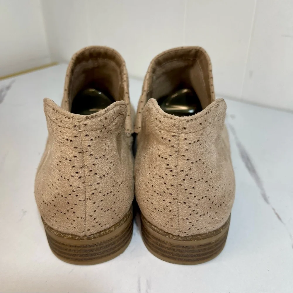 Dr. Scholl's Rate Cream Comfort Ankle Booties with Textured Pattern Size 10M